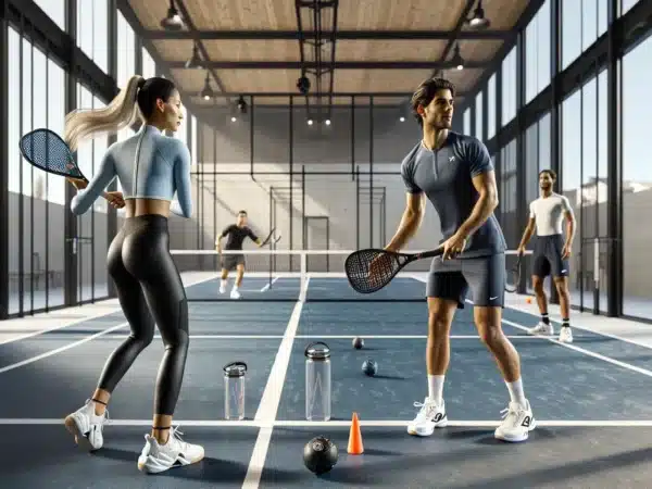 Padeltrening mosjonister holde seg form ha goy hovedbilde